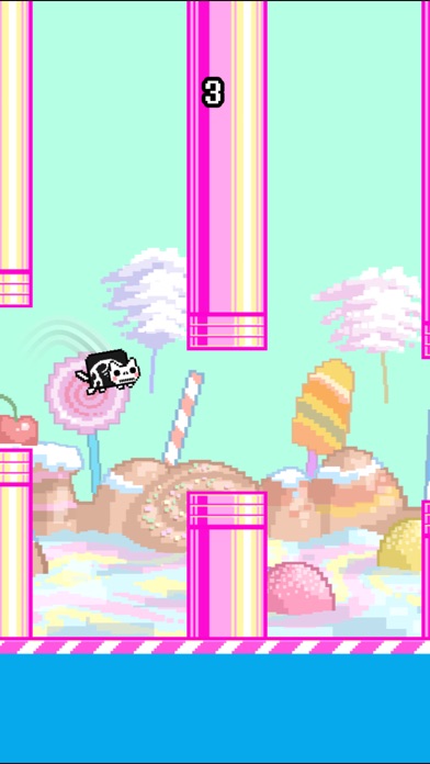 Screenshots of Flappy Nyan for iPhone