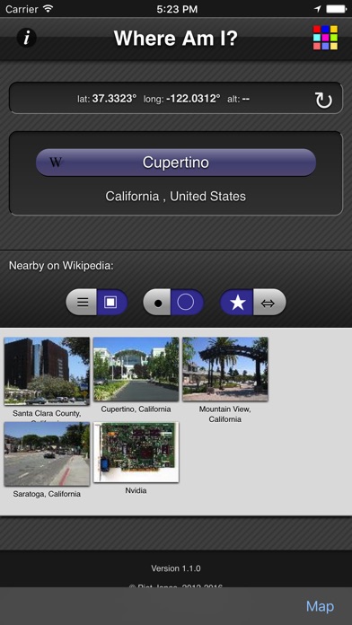 Where am I - App Screenshot on iOS